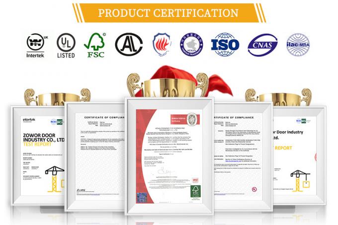 Galvanized Steel Fire Safety Door Left Hand Flush Fireproof Security Door 2