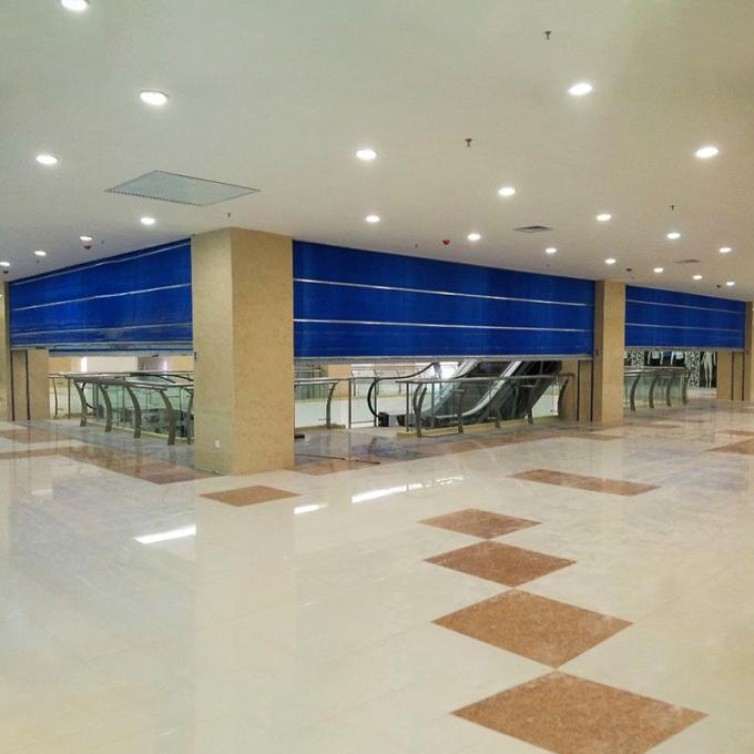 Steel Fire Rolling Shutter Door , White Fire Resistant Roller Shutters 0