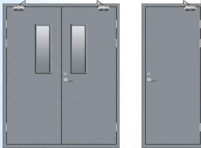 Safety Fireproof Sound Insulation Emergency Exit Fire-rated Security Door 0