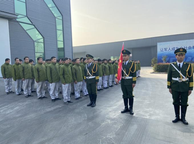 Flag raising ceremony every Monday